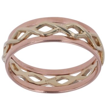 9ct Yellow and Rose Gold Fancy Full Band Ring