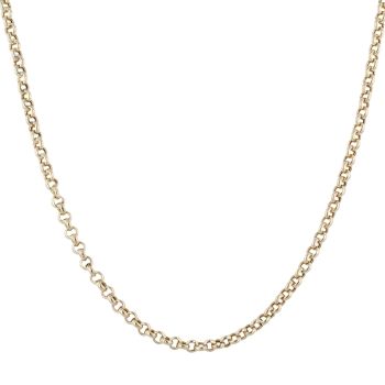 9ct Yellow Gold Small Links Belcher Chain 20"
