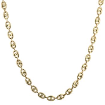 18ct Yellow Gold Button Chain 22"