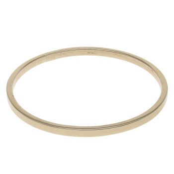 9ct Yellow Gold Plain Bangle
