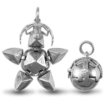 Mint Of London 925 Silver Eastern Star Folding Masonic Ball