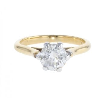 18ct Yellow Gold 1.00ct Diamond Solitaire Ring