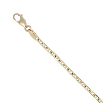 14ct Yellow Gold Anchor Bracelet 8"