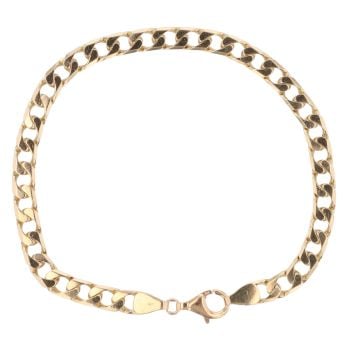 9ct Yellow Gold Curb Bracelet 8.5"