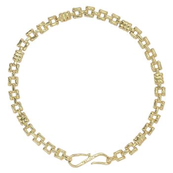 18ct Yellow Gold Fancy Bracelet 7"