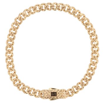 14ct Yellow Gold Monaco Classic Flex Lock Curb Bracelet 8.5"