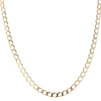 9ct Yellow Gold Curb Chain 22"