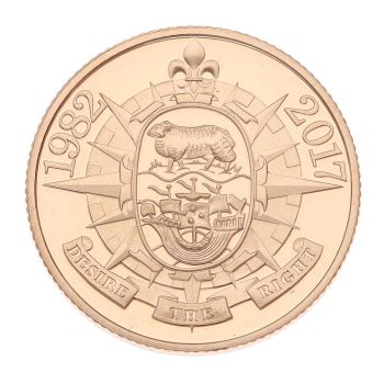 2018 Elizabeth II Falklands Conflict 1982-2017 Gibraltar Coin