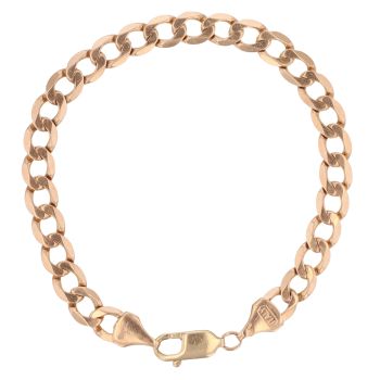 9ct Yellow Gold Curb Bracelet 8.5"
