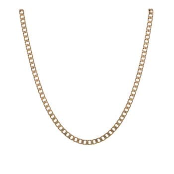 9ct Yellow Gold Curb Chain 18"