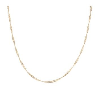 18ct Yellow Gold Twist Chain 20"