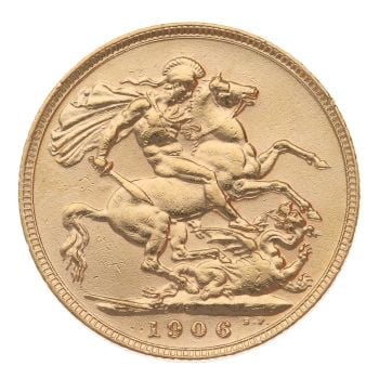 1906 Edward VII Full Sovereign Coin
