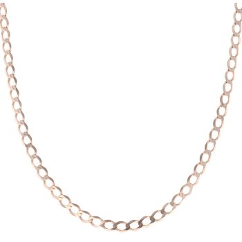 9ct Yellow Gold Flat Curb Chain 22"
