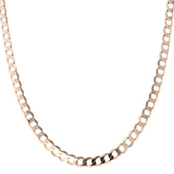 9ct Yellow Gold Curb Chain 22"