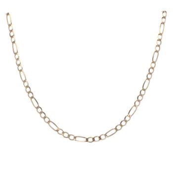 9ct Yellow Gold Figaro Chain 18"