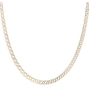 9ct Yellow Gold Double Curb Chain 26"