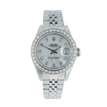 Rolex Custom Datejust Pre Owned Watch Ref 69174