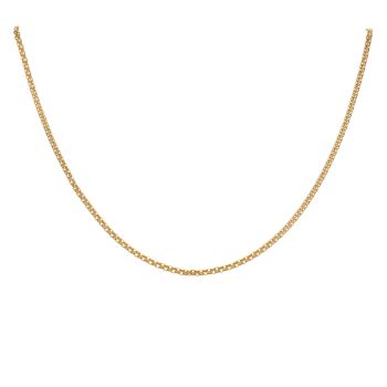 22ct Yellow Gold Flat Milan Chain 18"