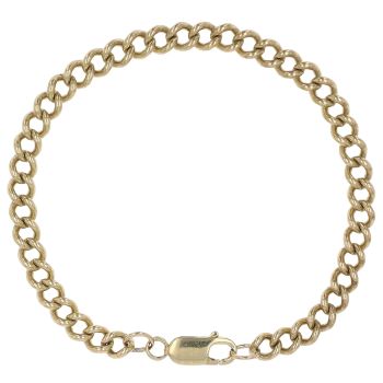 9ct Yellow Gold Curb Bracelet 7.5"