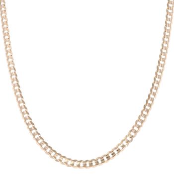 9ct Yellow Gold Curb Chain 18"