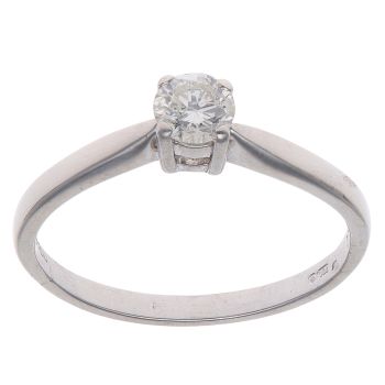 18ct White Gold 0.40ct Brilliant Cut Diamond Solitaire Ring