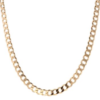 9ct Yellow Gold Curb Chain 22"