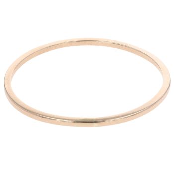 9ct Yellow Gold Plain Bangle