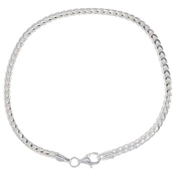 Silver Franco Bracelet 7"