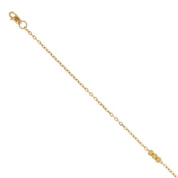 22ct Yellow Gold Beaded Bracelet 7"