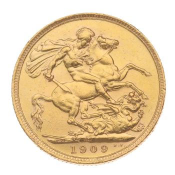 1909 Edward VII Full Sovereign Coin