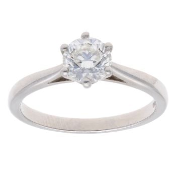 Platinum 1.01ct Brilliant Cut Diamond Solitaire Ring