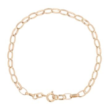 9ct Yellow Gold Belcher Bracelet 7"