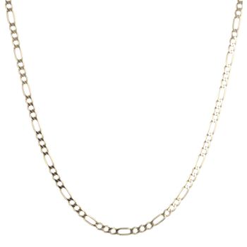 9ct Yellow Gold Figaro Chain 24"