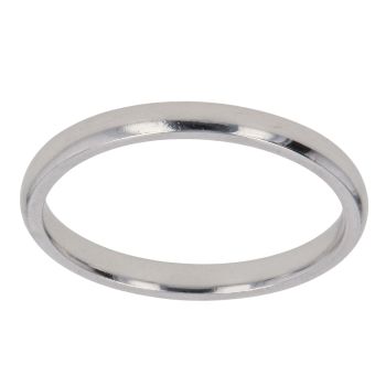 18ct White Gold 2mm Wedding Band