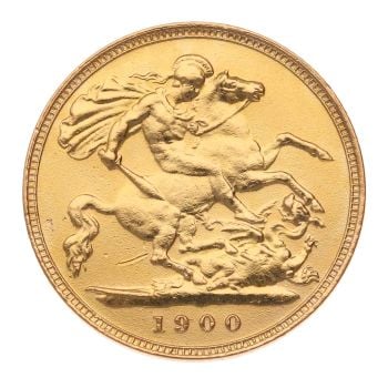 1900 Victoria Half Sovereign Coin