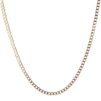9ct Yellow Gold Curb Chain 22"