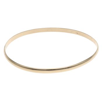 9ct Yellow Gold Plain Bangle