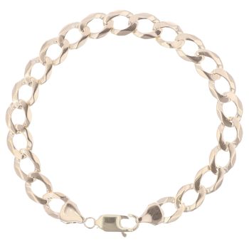 9ct Yellow Gold Curb Bracelet 8.5"
