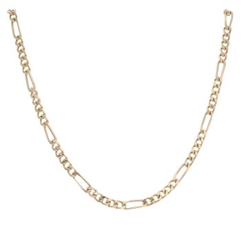 9ct Yellow Gold Figaro Chain 24"