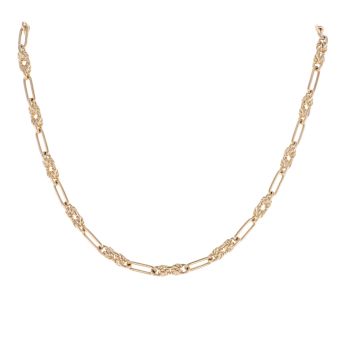 9ct Yellow Gold Fancy Chain 18"
