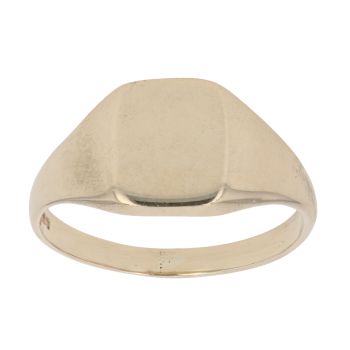 9ct Yellow Gold Plain Signet Ring