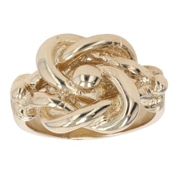 9ct Yellow Gold Plain Knot Ring