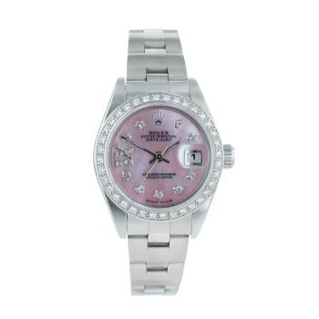 Rolex Custom Oyster Perpetual Date Pre Owned Watch Ref 79190