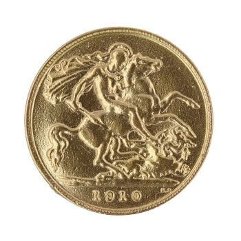 1910 Edward VII Half Sovereign Coin