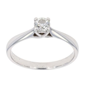 18ct White Gold 0.33ct Diamond Solitaire Ring