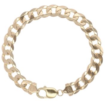 9ct Yellow Gold Curb Bracelet 8.5"