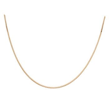9ct Yellow Gold Box Chain 22"