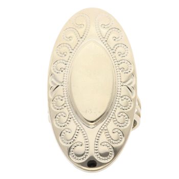 14ct Yellow Gold Patterned Oval Fancy Ring