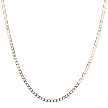 9ct Yellow Gold Curb Chain 18"