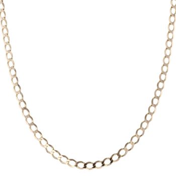 9ct Yellow Gold Curb Chain 18"